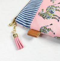 【Atelier Ku】さん / 16cmファスナーポーチ (シマウマ)