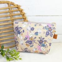 【Atelier Ku】さん / 16cmファスナーポーチ (ブーケ・アニマル)