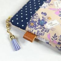 【Atelier Ku】さん / 16cmファスナーポーチ (ブーケ・アニマル)