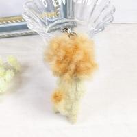 【*guunin*】さん / 胴長ちゃんキーホルダー(モジャ/薄ベージュ)