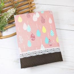 【marron】さん / 文庫本サイズブックカバー(しずく/ピンク)