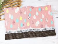 【marron】さん / 文庫本サイズブックカバー(しずく/ピンク)