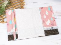 【marron】さん / 文庫本サイズブックカバー(しずく/ピンク)