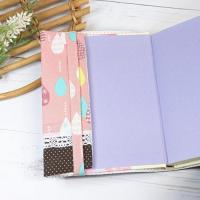 【marron】さん / 文庫本サイズブックカバー(しずく/ピンク)