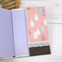 【marron】さん / 文庫本サイズブックカバー(しずく/ピンク)