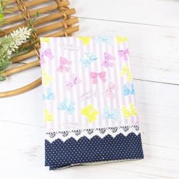 【marron】さん / 文庫本サイズブックカバー(リボン/パープル)