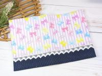 【marron】さん / 文庫本サイズブックカバー(リボン/パープル)