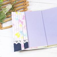 【marron】さん / 文庫本サイズブックカバー(リボン/パープル)