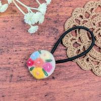 【*guunin*】さん / 羊毛とししゅうのヘアゴム(花③)