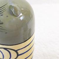 【ロシア】動物モチーフ耳つきマトリョーシカ・3個型(ネコ/ボーダー)