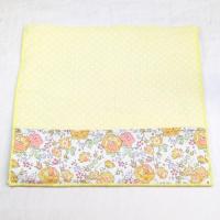 【屋根の小鳩】さん / リバティ&ガーゼ ハンカチ(イエロー水玉ガーゼ)