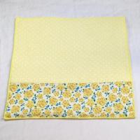 【屋根の小鳩】さん / リバティ&ガーゼ ハンカチ(イエロー水玉ガーゼ)