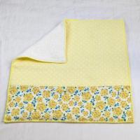 【屋根の小鳩】さん / リバティ&ガーゼ ハンカチ(イエロー水玉ガーゼ)