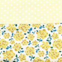 【屋根の小鳩】さん / リバティ&ガーゼ ハンカチ(イエロー水玉ガーゼ)