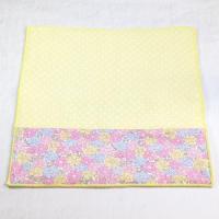 【屋根の小鳩】さん / リバティ&ガーゼ ハンカチ(イエロー水玉ガーゼ)