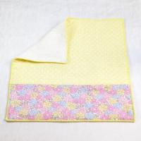 【屋根の小鳩】さん / リバティ&ガーゼ ハンカチ(イエロー水玉ガーゼ)