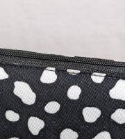 【aiko】さん / ポケット付きファスナーポーチ(ダルメシアン黒地)