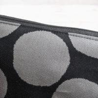 【aiko】さん / ポケット付きファスナーポーチ(北欧風ドット黒地)