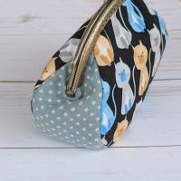 【Angela】さん / あめ玉がま口ポーチ(ネコ・ブラック)