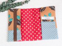 【Angela】さん / 文庫本サイズブックカバー(植物・ブラウン)