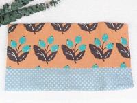 【Angela】さん / 文庫本サイズブックカバー(植物・ブラウン)