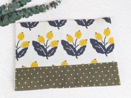 【Angela】さん / 文庫本サイズブックカバー(植物・生成)