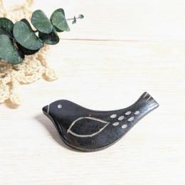 Bone Brooch  (トリ・ブラック)