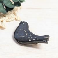 Bone Brooch  (トリ・ブラック)