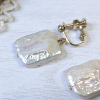 【yayoi&co.】さん / レクタングルパールイヤリング