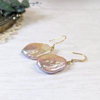 【yayoi&co.】さん / 大型フラットバロックパールピアス(14kgf)