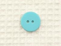 プラスチックボタン 水玉(青)