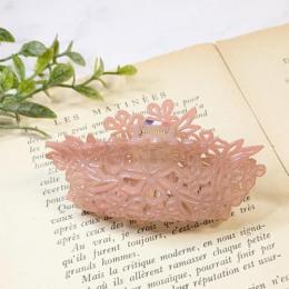 【FRANCE】フローラルバンスクリップ(ピンク)