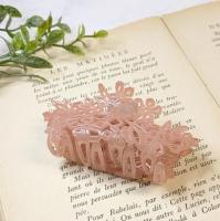 【FRANCE】フローラルバンスクリップ(ピンク)