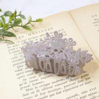 【FRANCE】フローラルバンスクリップ(グレー)