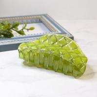 【FRANCE】キルトデザインバンスクリップ(グリーン)