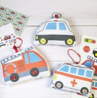 【nana】ふわふわイラストマスコット[消防車]