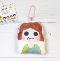 【nana】さん / ふわふわイラストマスコット[結び・茶髪]