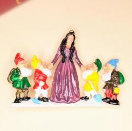 【ドイツ】WALTER&PREDIGER/ハンドペイント樹脂ブローチ(白雪姫)②