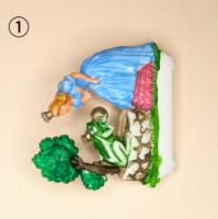 【ドイツ】WALTER&PREDIGER/ハンドペイント樹脂ブローチ(カエル王子)①