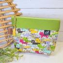 【Atelier Ku】さん / 16cmファスナーポーチ (ねこ・カラフル)