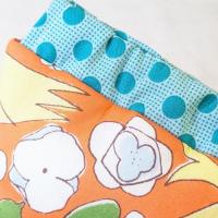 【Angela】さん / カラビナ付きミニバネ口ポーチ (バード・オレンジ)