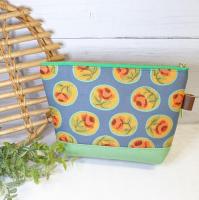 【Atelier Ku】さん / 18cmファスナーポーチ (ローズ・グレー)