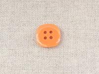 【チャルカ】チェコのプラスチックボタン カストル(オレンジ)