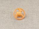 【チャルカ】チェコのプラスチックボタン バンビ(オレンジ)