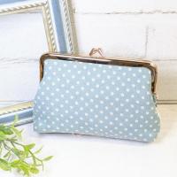 【Angela】さん / カードサイズミニがま口ポーチ (ねこ/ブラック)