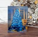 クリスマス・3Dポストカード(ブルー)