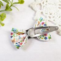 【nana】スリーピン[動物柄/ピン4cm/茶チェック]